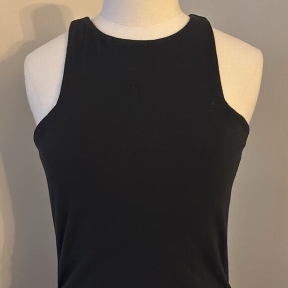 Victoria' Secret Black Sleeveless Bodycon Dress with Ruching at Sides Sz S - Picture 2 of 6